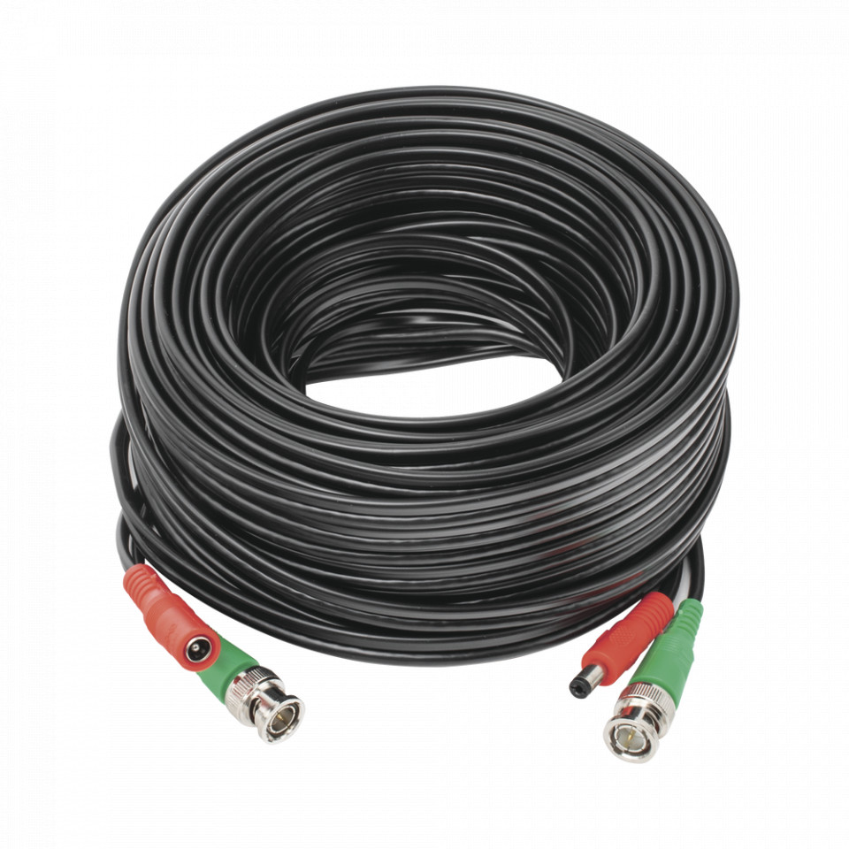 Extension coax RG59 + Corriente 20m, 65ft