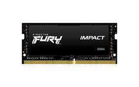 Kingston FURY Impact - DDR4 - módulo - 16 GB - SO-DIMM de 260 espigas - 3200 MHz / PC4-25600 - CL20 - 1.2 V - sin búfer - no ECC - negro