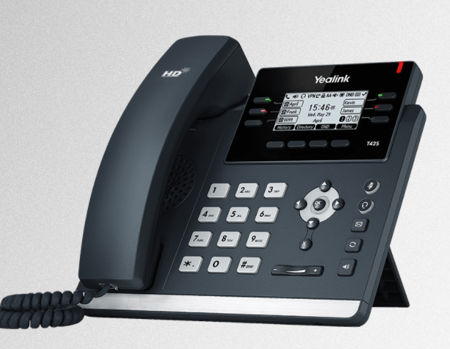 Teléfono IP Yealink SIP-T42S, 12 líneas, USB, con Bluetooth, Wi-Fi