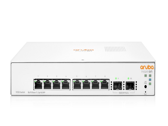HPE Aruba Instant On 1930 8G 2SFP Switch - Conmutador - L3 - Gestionado - 8 x 10/100/1000 + 2 x Gigabit SFP - sobremesa