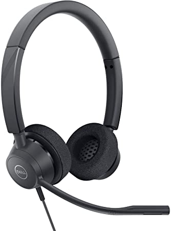 Dell Pro Stereo Headset WH3022 - Auricular - cableado - USB - Certificado por Zoom, Certificado para Equipos de Microsoft