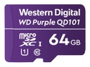 WD Purple SC QD101 WDD064G1P0C - Tarjeta de memoria flash - 64 GB - UHS-I U1 / Class10 - microSDXC UHS-I - púrpura