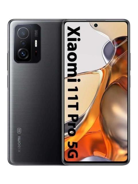 Xiaomi 11T Pro - 5G smartphone - SIM doble - RAM 8 GB / 256 GB - pantalla OLED - 6.67" - 2400 x 1080 píxeles (120 Hz) - 3 x cámaras traseras 108 MP, 8 MP, 5 MP - front camera 16 MP - gris meteorito