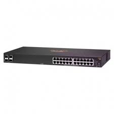 HPE Aruba 6100 24G 4SFP+ Switch - Conmutador - Gestionado - 24 x 10/100/1000 + 4 x 1 Gigabit / 10 Gigabit SFP+ - flujo de aire de lado a lado - montaje en rack