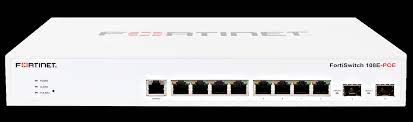 Fortinet FortiSwitch 108E - Switch - managed - 7 x 10/100/1000 + 1 x 10/100/1000 (PoE) + 2 x Gigabit SFP - desktop - FortiSwitch 108E