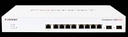 Fortinet FortiSwitch 108E - Switch - managed - 7 x 10/100/1000 + 1 x 10/100/1000 (PoE) + 2 x Gigabit SFP - desktop - FortiSwitch 108E