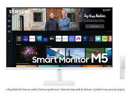 Samsung S32AM501NN - M50A Series - monitor LED - inteligente - 32" - 1920 x 1080 Full HD (1080p) @ 60 Hz - VA - 250 cd/m² - 3000:1 - HDR10 - 8 ms - 2xHDMI - altavoces - blanco