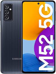 Samsung Galaxy M52 5G - 5G smartphone - SIM doble - RAM 6 GB / 128 GB - microSD slot - pantalla OLED - 6.7" - 2400 x 1080 píxeles (120 Hz) - 3 x cámaras traseras 64 MP, 12 MP, 5 MP - front camera 32 MP - azul claro