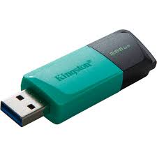 Kingston - USB flash drive - 256 GB - USB 3.0 - Black Teal