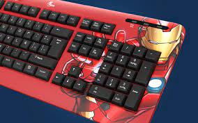 Xtech - Keyboard - Wired - Spanish (Latin American) - USB - Bright red - Marvel XTK-M401IM