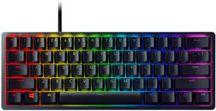 Razer Huntsman Mini - Teclado - retroiluminación - USB - EE. UU. - interruptor: Razer Linear Optical - negro