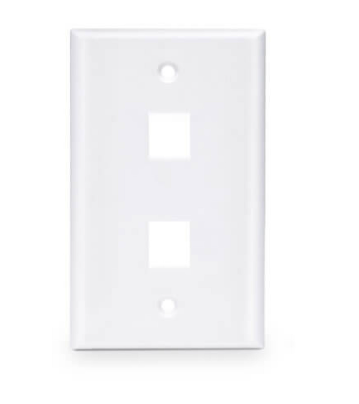 AFP-01W-2-Tapa 2 puertos de red 1 Gang