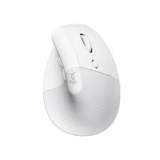 Logitech Lift Vertical Ergonomic Mouse - Ratón vertical - ergonómico - 6 botones - inalámbrico - Bluetooth, 2.4 GHz - receptor de USB Logitech Logi Bolt - blanco hueso