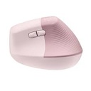 Logitech Lift Vertical Ergonomic Mouse - Ratón vertical - ergonómico - 6 botones - inalámbrico - Bluetooth, 2.4 GHz - receptor de USB Logitech Logi Bolt - rosa