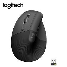 Logitech Lift Left Vertical Ergonomic Mouse - Ratón vertical - ergonómico - zurdo - 6 botones - inalámbrico - Bluetooth, 2.4 GHz - receptor de USB Logitech Logi Bolt - grafito