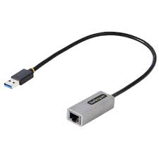 StarTech.com Adaptador USB a Ethernet, USB 3.0 a Ethernet Gigabit de 10/100/1000 para Portátiles, con Cable Incorporado de 30cm, Adaptador USB a RJ45, Adaptador NIC, Adaptador de Red USB (USB31000S2) - Adaptador de red - USB 3.2 Gen 1 - Gigabit Ethernet x 1 - gris espacio