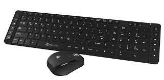 Klip Xtreme - Keyboard and mouse set - Spanish - Wireless - 2.4 GHz - All black