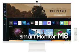 Samsung S32BM801UN - M8 Series - monitor LED - inteligente - 32" - 3840 x 2160 4K @ 60 Hz - VA - 400 cd/m² - 3000:1 - HDR10+ - 4 ms - Micro HDMI, USB-C - altavoces - blanco cálido