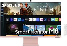 Samsung S32BM80GUN - M8 Series - monitor LED - inteligente - 32" - 3840 x 2160 4K @ 60 Hz - VA - 400 cd/m² - 3000:1 - HDR10+ - 4 ms - Micro HDMI, USB-C - altavoces - verde