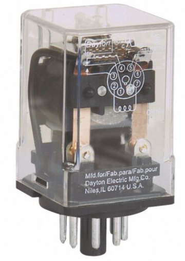 46010-RELE 12 VAC 10A 8PIN #5X825M DAYTON