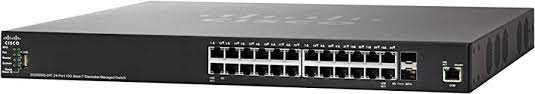 SG350XG-24F-Conmutador de 24 puertos SFP+ (apilable, ranura de expansión, 2 redes, manejable, fibra óptica, par trenzado, modular, 3 capas)