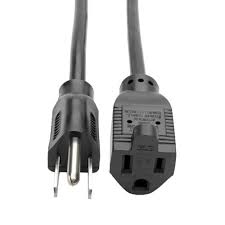 Tripp Lite 25ft Power Cord Extension Cable 5-15P to 5-15R 10A 18AWG 25' - Cable alargador de alimentación - NEMA 5-15 (H) a NEMA 5-15 (M) - CA 110 V - 7.62 m - negro