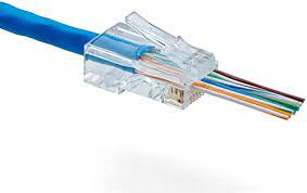 100-400X RJ45 Pass Through Modular Plug Network Cable Connector 8P8C CAT6 CAT5