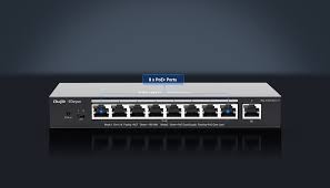 RG-ES209GC-P - Ruijie Reyee Switch 8+1 GE PoE 120W / Vlan, Loop prevention, Remote Boot