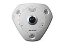 Hikvision 6 MP IR Network Fisheye Camera DS-2CD6365G0E-IVS - Cámara panorámica de red - cúpula - para exteriores - vándalos / resistente al agua - color (Día y noche) - 6 MP - 3072 x 2048 - montaje M12 - focal fijado - audio - GbE - MJPEG, H.264, H.265, H.265+, H.264+ - DC 12 V / PoE Class 0