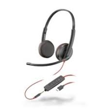 Poly Blackwire C3225 USB-C - 3200 Series - auricular - en oreja - cableado - conector de 3,5 mm, USB-C - aislamiento de ruido
