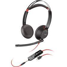 Poly Blackwire 5220 - 5200 Series - auricular - en oreja - cableado - conector de 3,5 mm, USB-C - Certificado para Equipos de Microsoft
