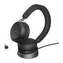 Jabra Evolve2 75 - Auricular - en oreja - Bluetooth - inalámbrico, cableado - cancelación de sonido activo - USB-A - aislamiento de ruido - negro - Certificado para Equipos de Microsoft