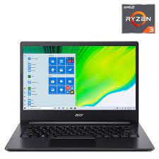 Acer A3 - Notebook - 14" - AMD Ryzen 3 32250U - 256 GB SSD - Windows 11 Home - Black - Spanish