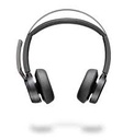 Poly Voyager Focus 2 UC - Auricular - en oreja - Bluetooth - inalámbrico, cableado - cancelación de sonido activo - USB-C a través de adaptador Bluetooth - con base de carga - Certificado para Equipos de Microsoft