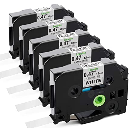 Etiquetadora compatible con Brother P TZe-221 y TZe-231.(5 unidades)