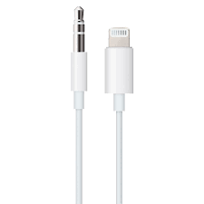 Apple Lightning to 3.5mm Audio Cable - Cable de audio - Lightning macho a miniconector de 4 polos macho - 1.2 m - blanco - para iPad/iPhone/iPod (Lightning)