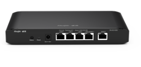 RUIJIE- Cloud managed router with 3 gigabit LAN ports, 1 gigabit WAN port and 1 configurable gigabit LAN/WAN port, up to 100 clients with 500 Mbps throughput