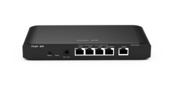 Cloud managed router with 3 gigabit LAN ports, 1 gigabit WAN port and 1 configurable gigabit LAN/WAN port, up to 100 clients with 500 Mbps throughput