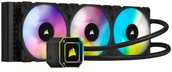 CORSAIR iCUE H150i ELITE CAPELLIX - Sistema de refrigeración líquida del procesador - (para: LGA1156, AM2+, AM3, LGA1155, LGA2011, LGA1150, LGA2011-3, LGA1151, AM4, LGA2066, sTR4, sTRX4, LGA1200) - cobre - 120 mm