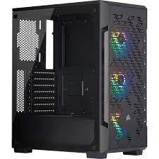 CORSAIR iCUE 220T RGB Airflow - Torre - ATX - sin fuente de alimentación (ATX) - negro - USB/Audio
