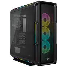 CORSAIR iCUE 5000T RGB - Mid tower - placa ATX extendida - panel lateral con ventana (cristal templado) - sin fuente de alimentación (ATX) - negro - USB/Audio