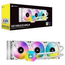 CORSAIR iCUE H150i ELITE CAPELLIX - Sistema de refrigeración líquida del procesador - (para: LGA1156, AM2, LGA1366, AM3, LGA1155, LGA2011, LGA1150, LGA1151, AM4, LGA2066, sTR4, sTRX4, LGA1200) - cobre - 120 mm