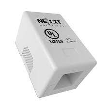 Nexxt Unloaded Surface Mount Box 1 Port White