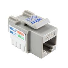 Nexxt - Modular insert - RJ-45 - gray - 1 port