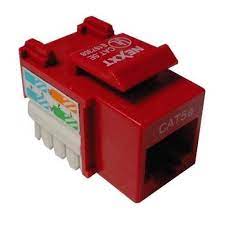 Nexxt - Modular insert - RJ-45 - red - 1 port