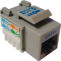 Nexxt - Modular insert - RJ-45 - black - 1 port