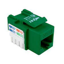Nexxt - Modular insert - RJ-45 - green - 1 port