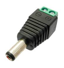 CCTV-COCA161T - Conector Eléctrico para CCTV Macho 3.5mm 12VDC