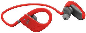 JBL Endurance Jump - Auriculares internos con micro - en oreja - montaje encima de la oreja - Bluetooth - inalámbrico - rojo