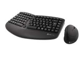 Klip Xtreme - Keyboard and mouse set - Spanish - Wireless - 2.4 GHz - Black and gray